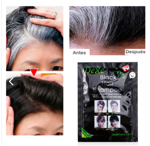 10 sobres Shampoo cubre canas