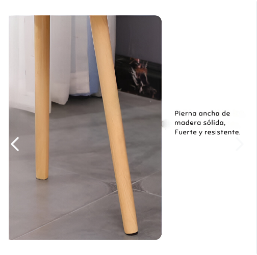 Mesita De Noche Con Diseño Nórdico