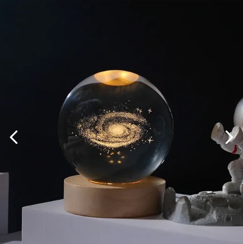 Lampara Bola Cristal Led Galaxia