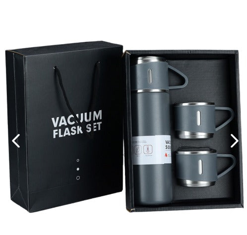 Termo Acero Inoxidable 500 ml + 3 Tazas