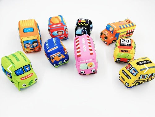 2 Alfombras De Juegos Para Bebe + Set De Autos peluche