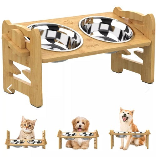 Bebedero Comida Elevado Para Perro Gatos