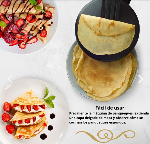 Maquina Electrica Para Crepes Multiusos