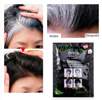 10 sobres Shampoo cubre canas