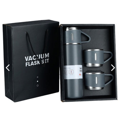 Termo  Acero Inoxidable 500 ml + 3 Tazas