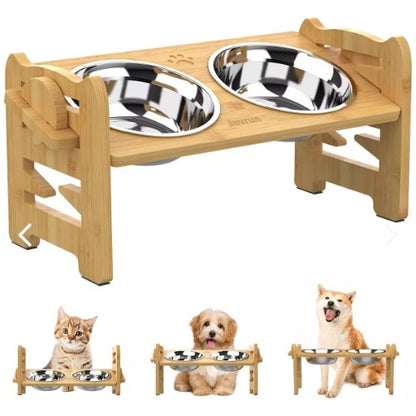 Bebedero Comida Elevado Para Perro Gatos